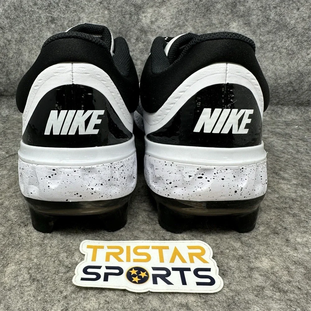 Nike Alpha Huarache Elite 4 Low MCS Baseball Cleats Mens 13 Black FD6255-108